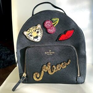 Backpack, genuine, cow leather Kate Spade